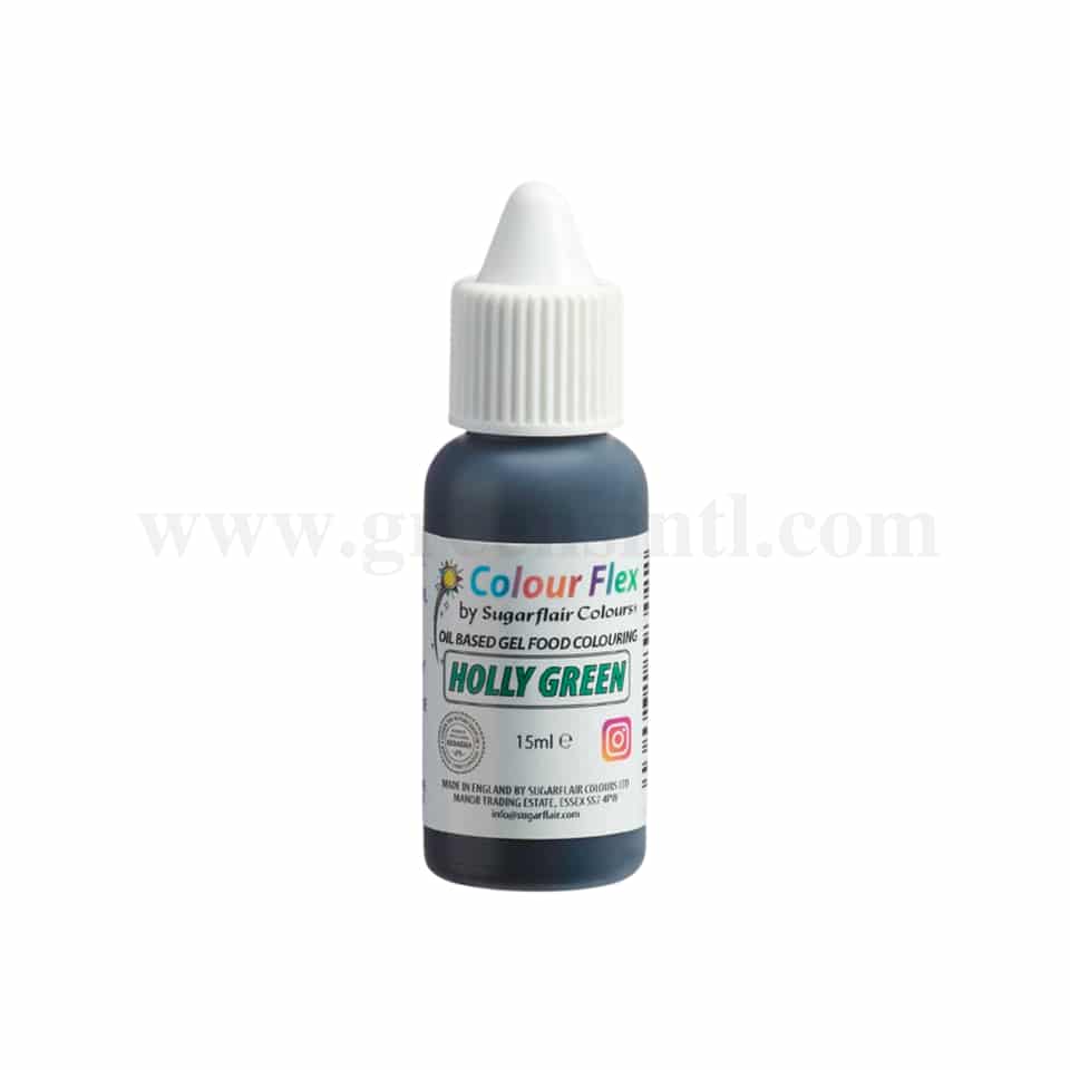 SUGARFLAIR Colour Flex Oil Colour Holly Green 15ml