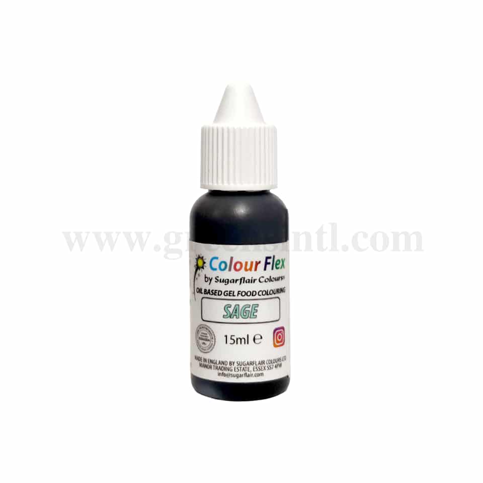 SUGARFLAIR Colour Flex Oil Colour Sage 15ml