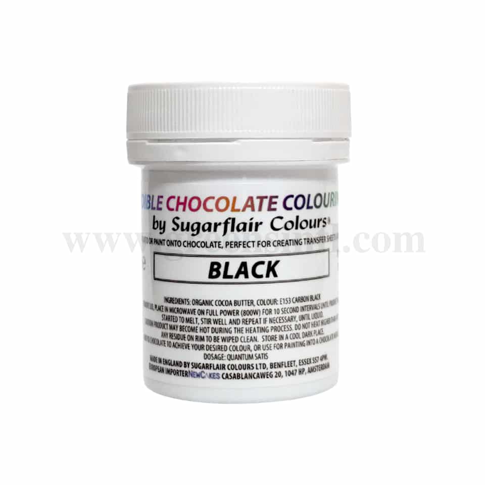 SUGARFLAIR Chocolate Gel Color Black 35g