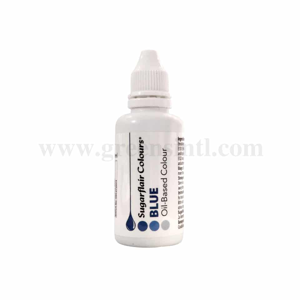 SUGARFLAIR Oil Based Liquid Colour Blue 30ml