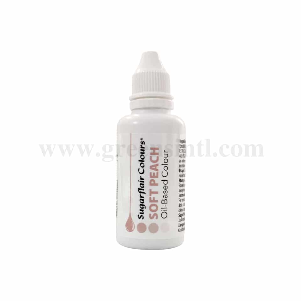 SUGARFLAIR Oil Based Liquid Colour Soft Peach Oil 30ml