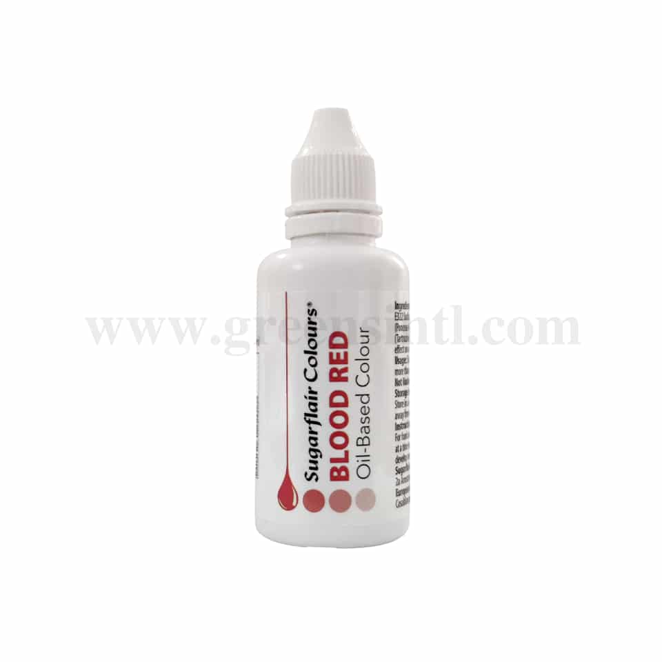 SUGARFLAIR Oil Based Liquid Colour Blood Red 30ml