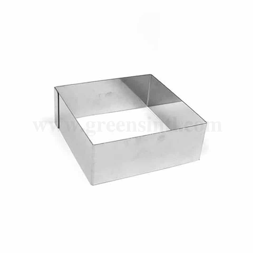 GREENS CHOICE Cake Ring Square L 240 mm x H 60 mm