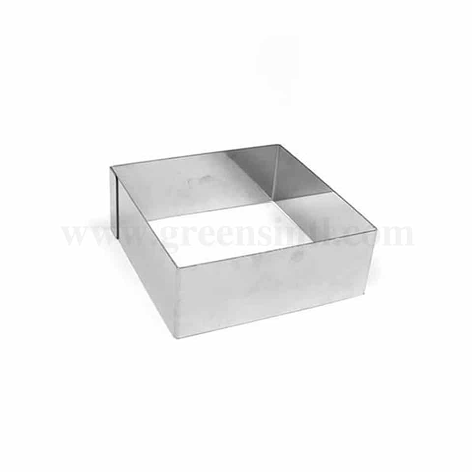 GREENS CHOICE Cake Ring Square L 225 mm x H 60 mm