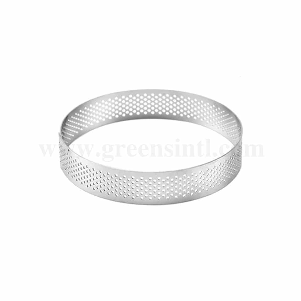 GREENS CHOICE Perforated Tart Ring Round D 220 mm x H 20 mm