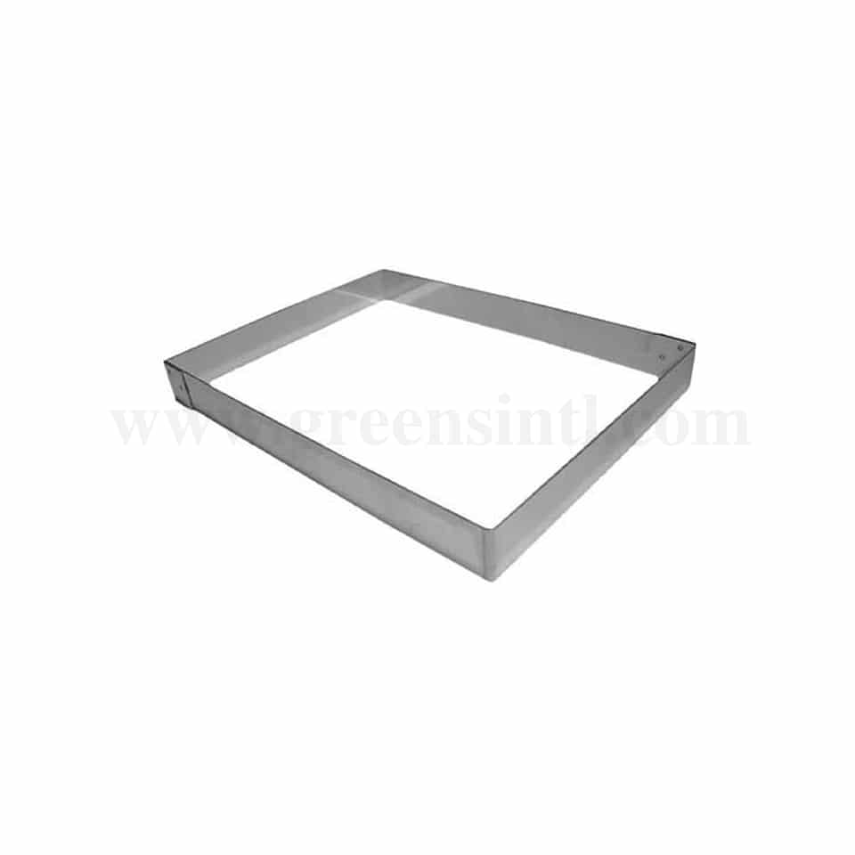 GREENS CHOICE Cake Ring Rectangle L 20 Inch x W 12 Inch x H 4 Inch