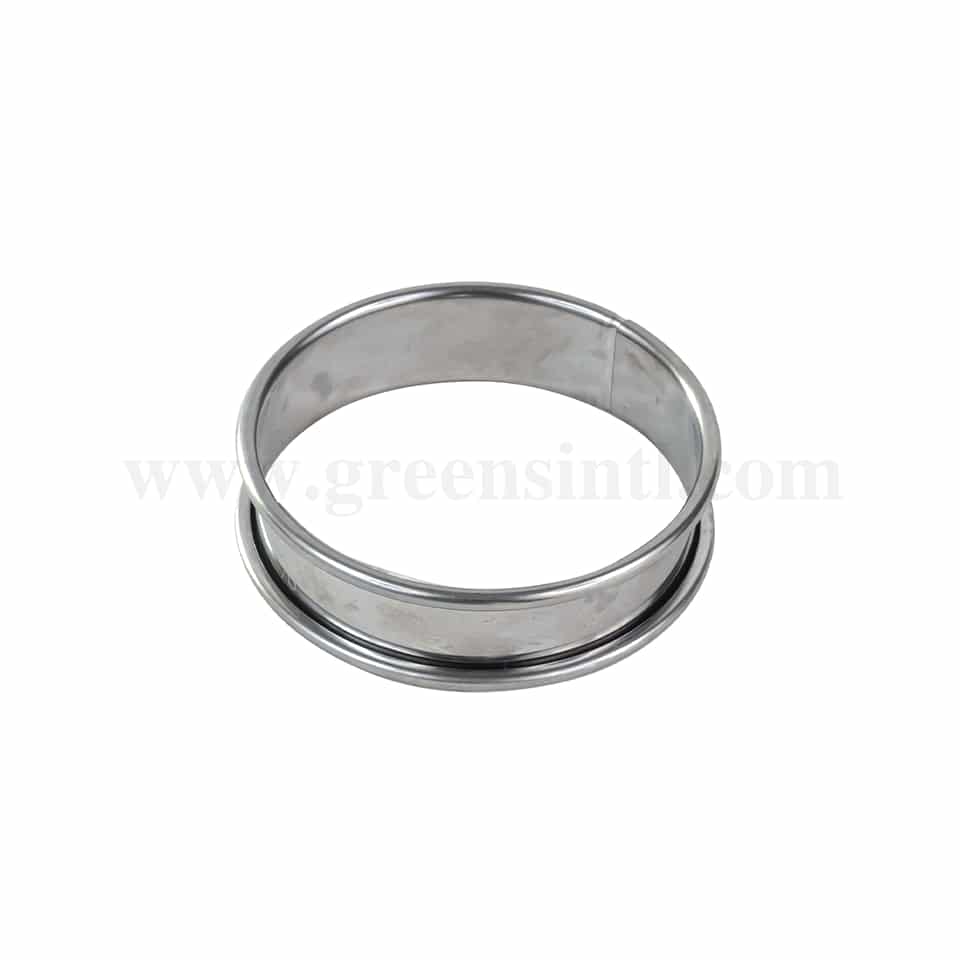 GOBEL Stainless steel Tart ring rolled edges D 100 x h20 mm