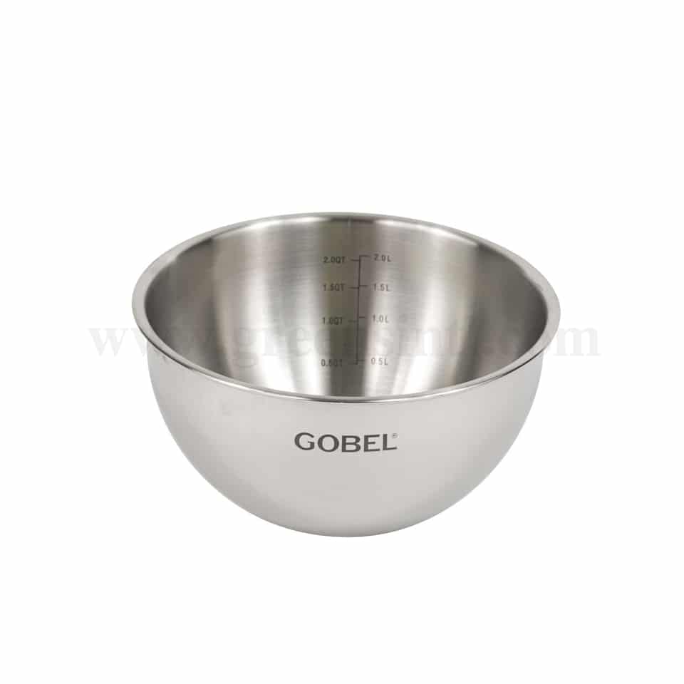 GOBEL Stainless steel Mixing bowl Round Bottom D 200 mm