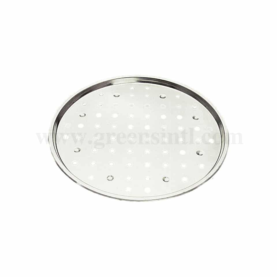 GOBEL Perforated pizza plate with feet tinplate D 340/330 mm