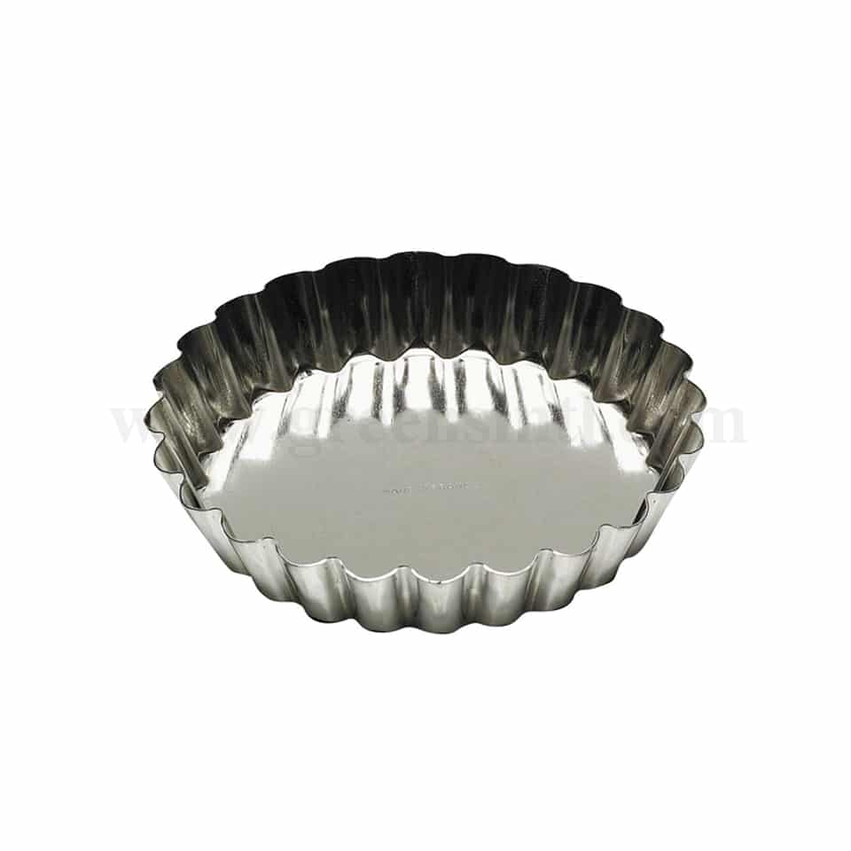 GOBEL Round fluted tartlet fixed base D110/90 x h20 mm