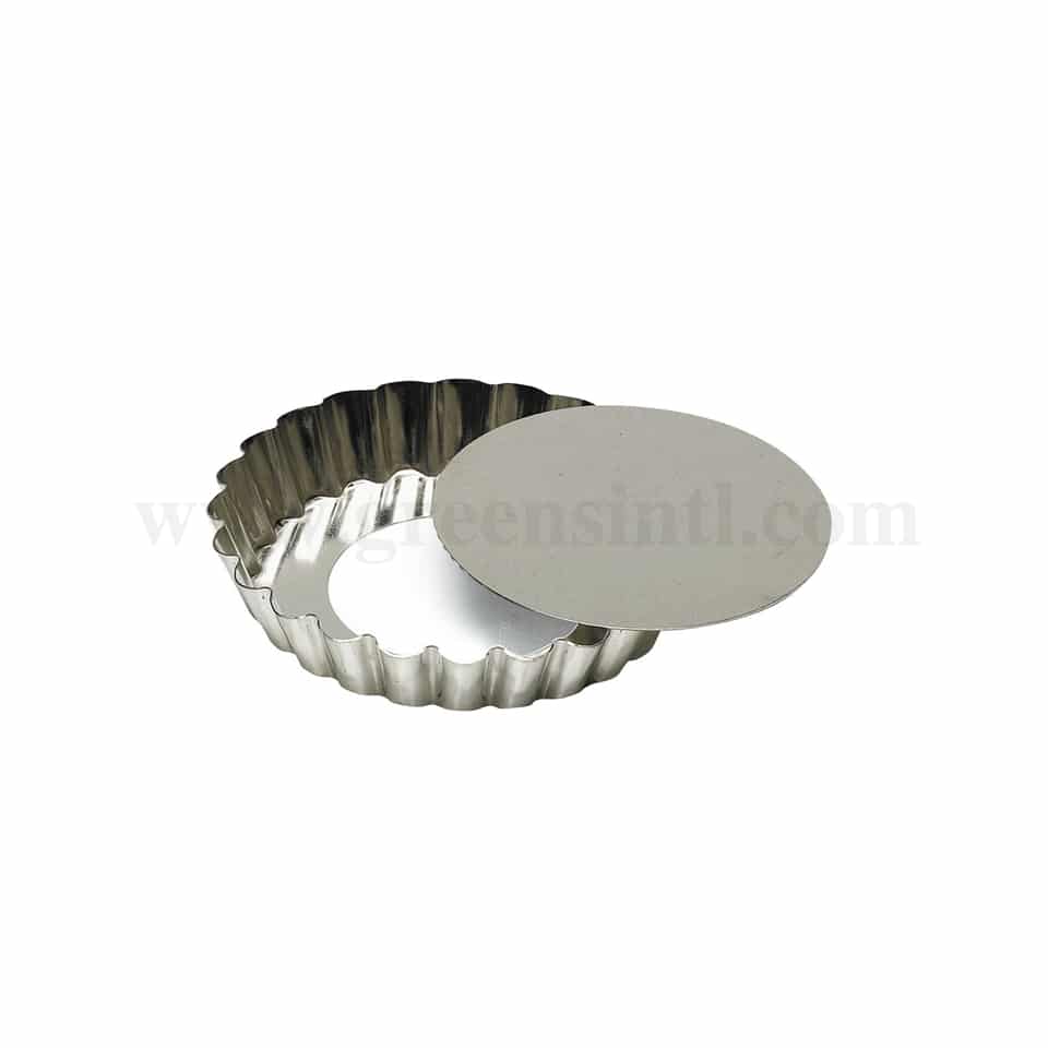GOBEL Round fluted tartlet Removable base - D100/85 x h18 mm