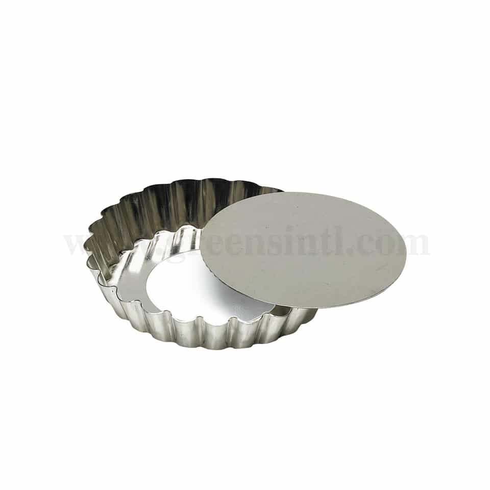 GOBEL Round fluted tartlet Removable base D120/110 x h20 mm