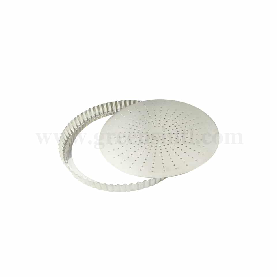 GOBEL Tin Perforated fluted pie dish Removable bottom D 280 x h 28 mm