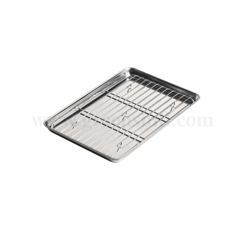 LOUIS TELLIER Japanese Serving Trays with Grid 215 x 151 mm