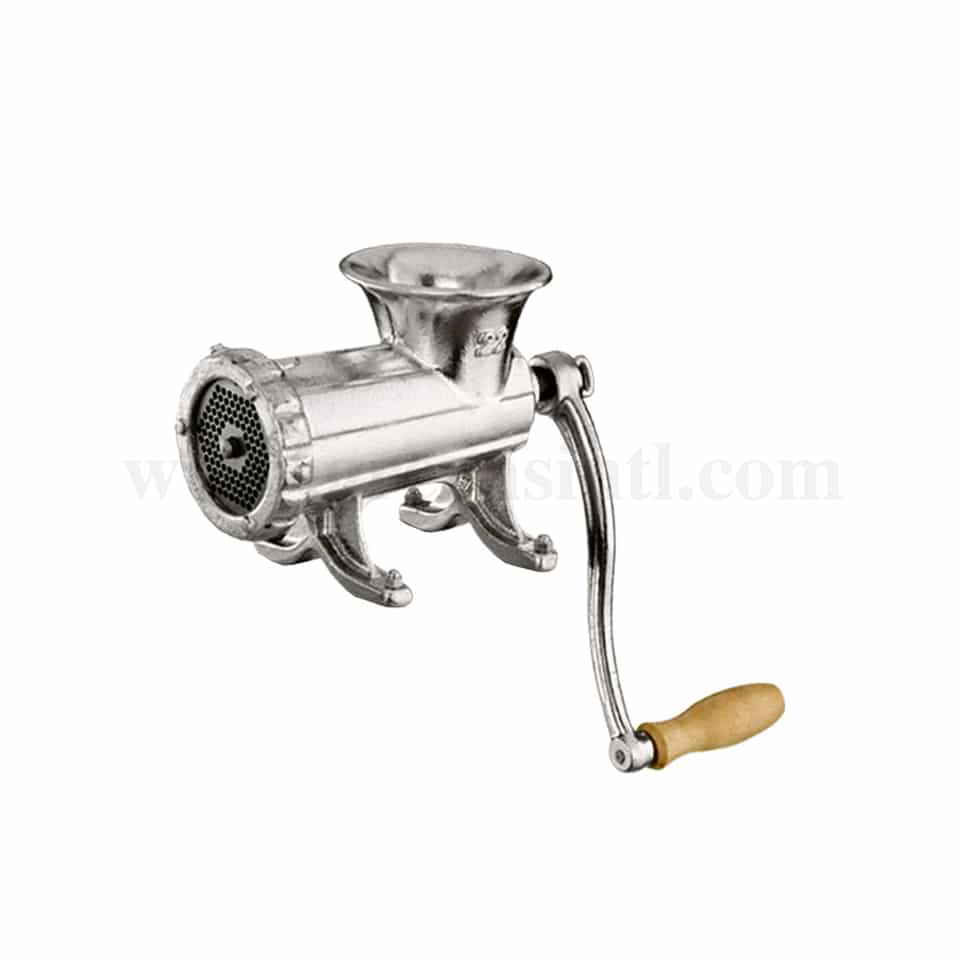 LOUIS TELLIER Manual Meat Grinder n°32 - Cast Iron - 6.5 mm grid-390 x 170 x 380 mm