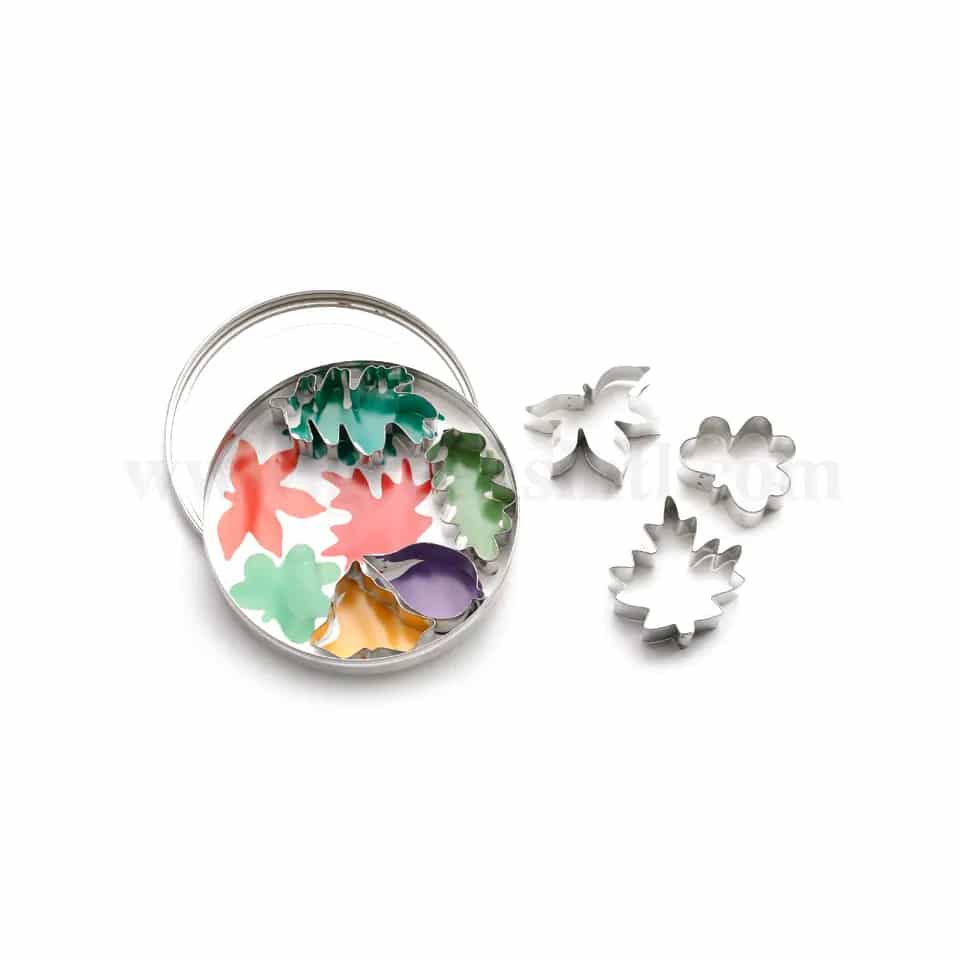 THERMOHAUSER Leaf Cookie Cutter Palin Set of 7