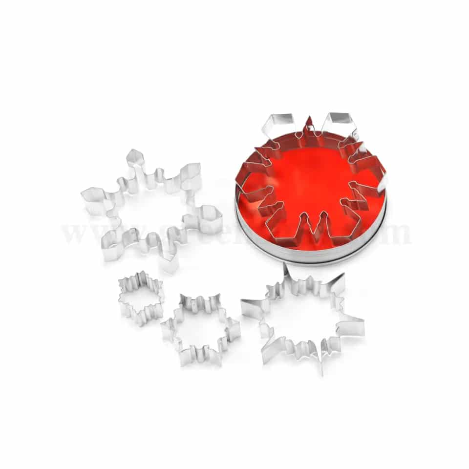 THERMOHAUSER Snowflake Cookie Cutter Set of 5