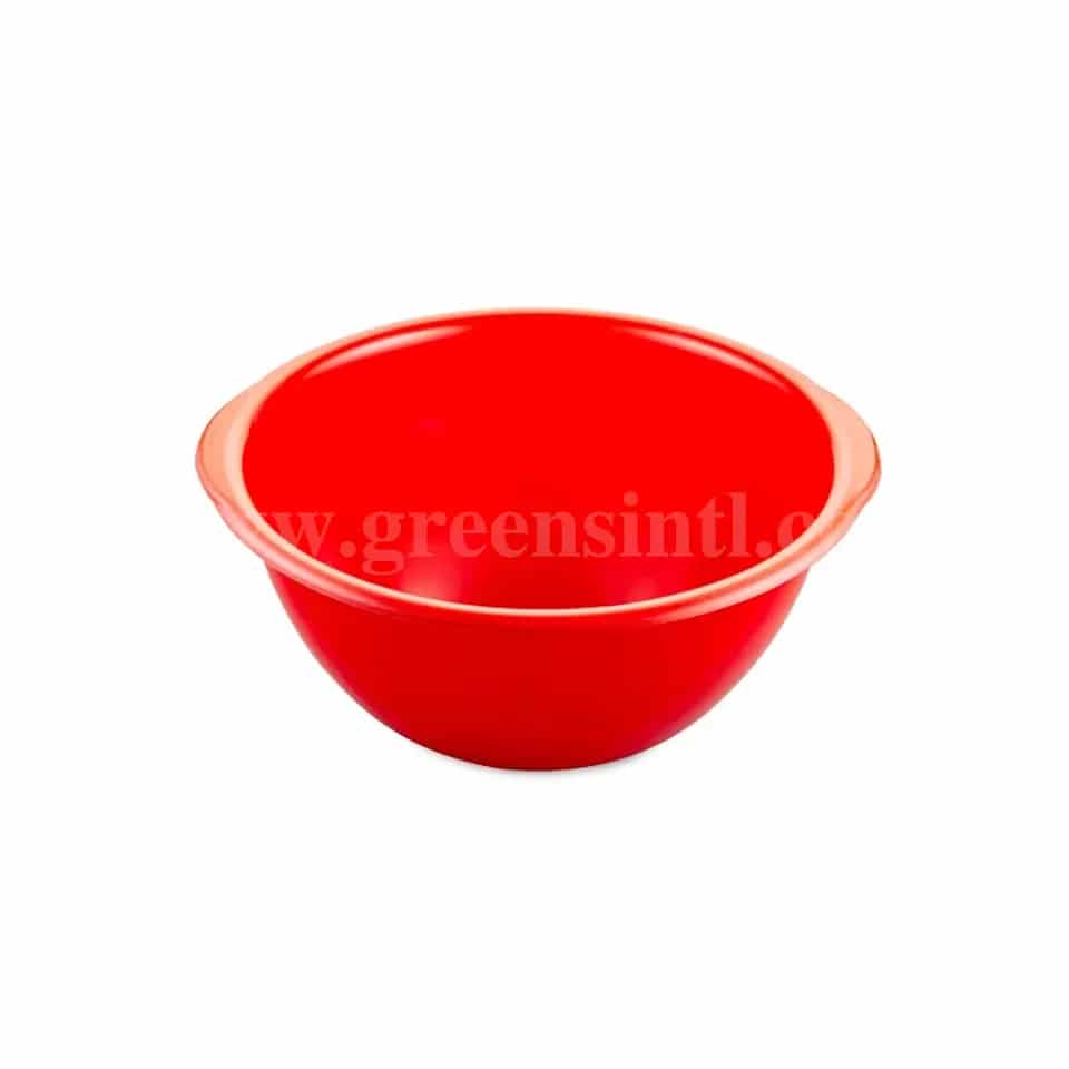 THERMOHAUSER Plastic Mixing Bowl Red D160 x h80 mm-1 L