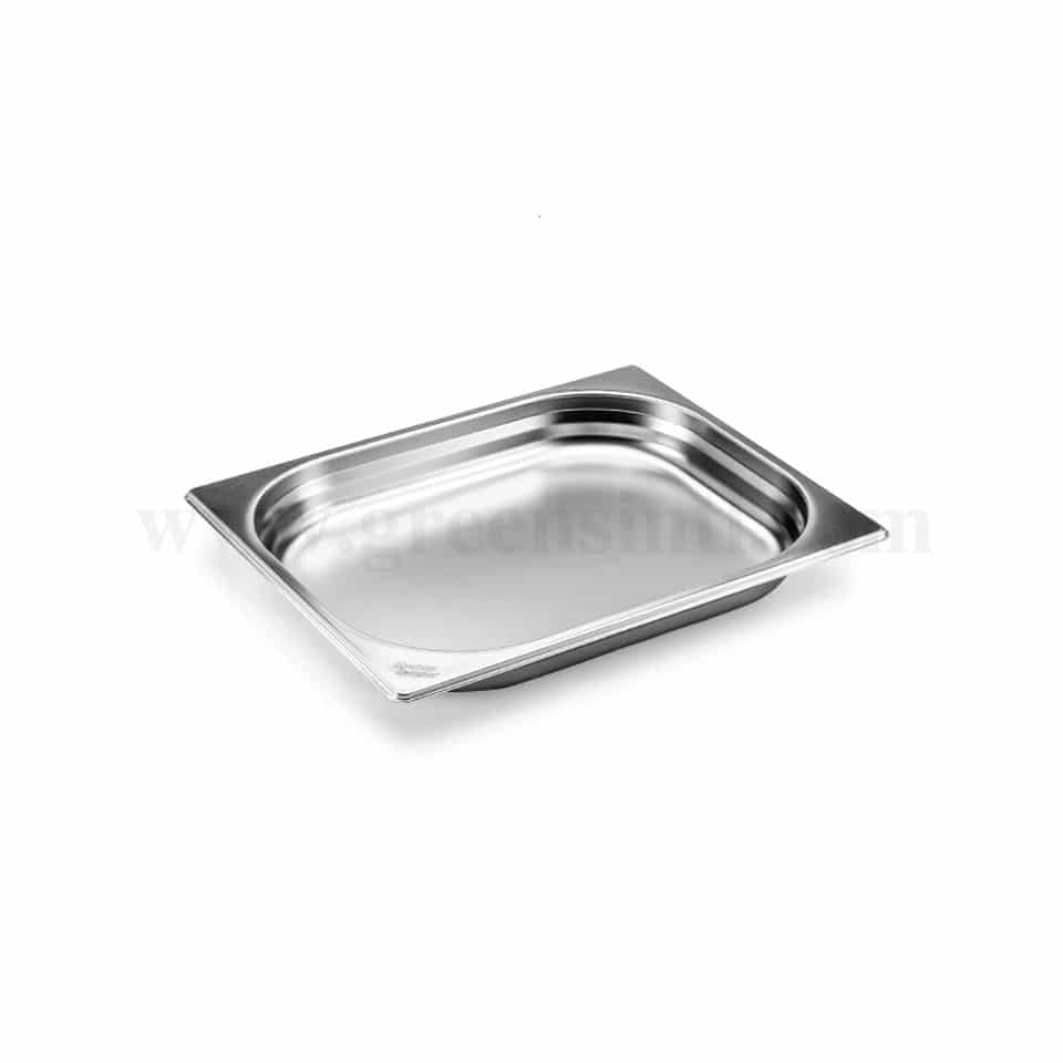 THERMOHAUSER Stainless steel GN 1/2 container without handles 265x325xh40mm-1.75 L