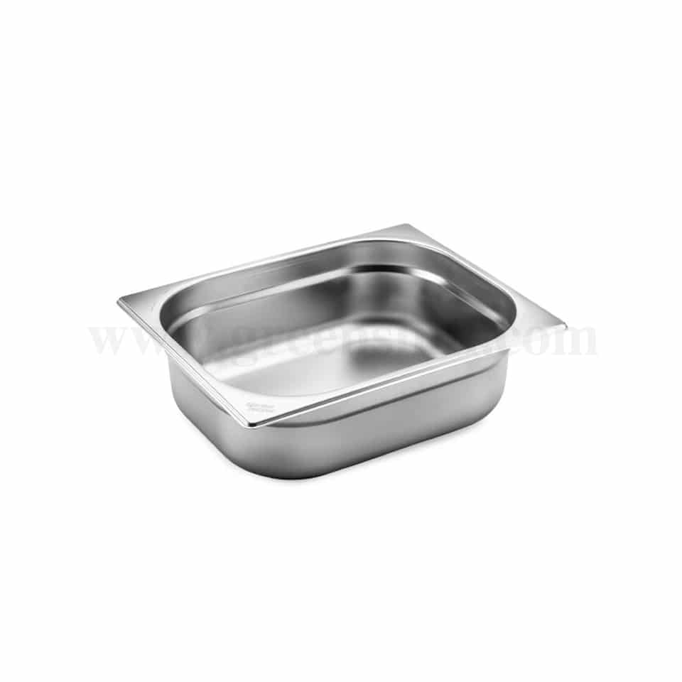 THERMOHAUSER Stainless steel GN 1/2 container without handles 265x325xh100mm-5.5 L