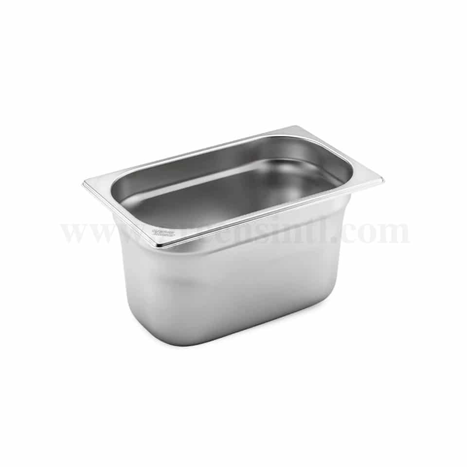 THERMOHAUSER Stainless steel GN 1/4 container without handles 265x162xh150 mm-3.75 L