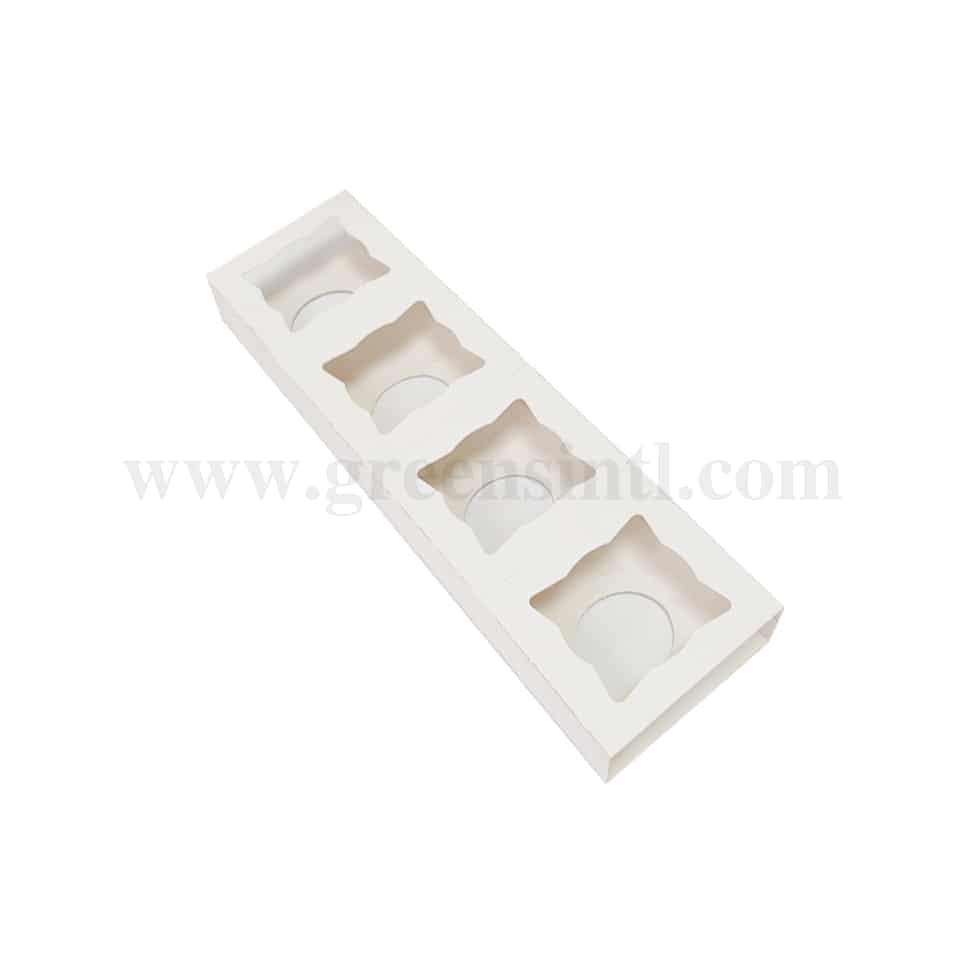 GREENS Verrine Holder White 85 x 85 x 35 mm-200 Pcs