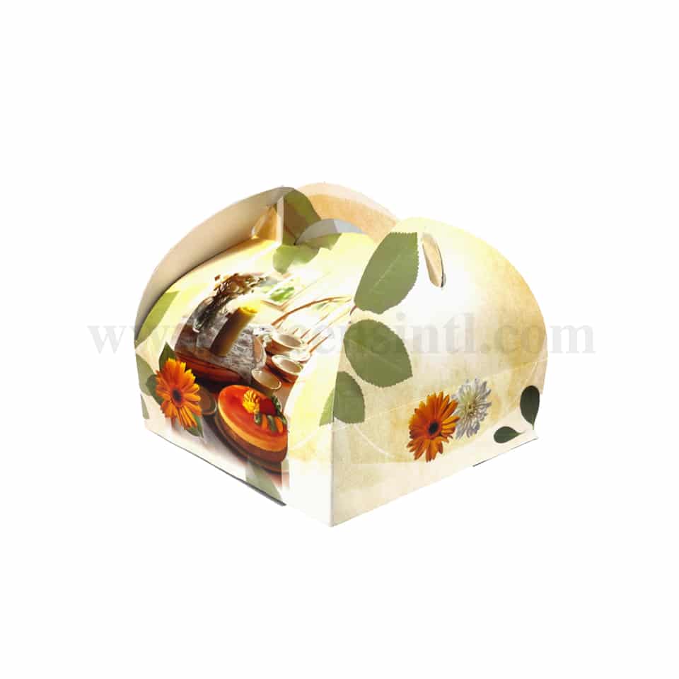 GREENS Cake Box With Handle Floriance 180 x 180 mm