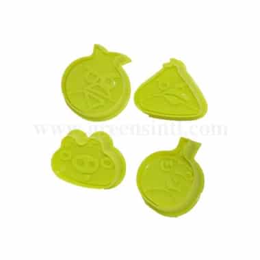 GREENS CHOICE Plunger Cutter Angry Birds Set of 4