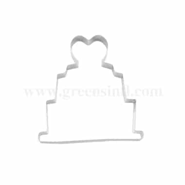 GREENS CHOICE Cookie Cutter Wedding Cake 57 x 71 mm