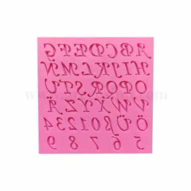 GREENS CHOICE Silicone Mould Alphabets And Numbers 110 x 130 mm