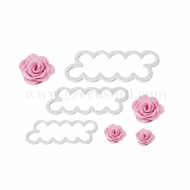 GREENS CHOICE Cloud /Rose Cutter Set of 3