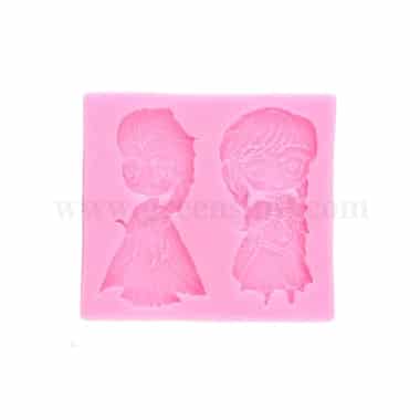 GREENS CHOICE Silicone Mould Disney Frozen Silicone Mold (Elsa & Ana) 86 x 95 mm