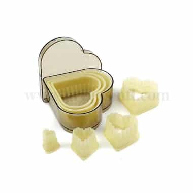 GREENS CHOICE Fluted Heart Cutter Set of 7