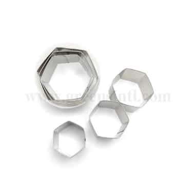 GREENS CHOICE Plain Hexagon Cutter Set of 6