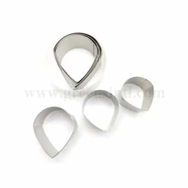 GREENS CHOICE Tear Drop Plain Cutter Set of 6
