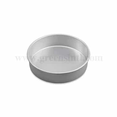 GREENS CHOICE Round Cake Pan Aluminium D 8 Inch x H 2 Inch