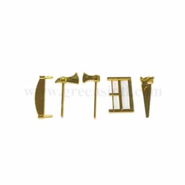 GREENS CHOICE Cake Topper- Saw and Hatchet 64x2 mm-5 Pcs