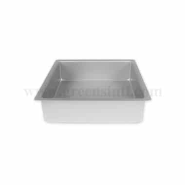 GREENS CHOICE Square Cake Pan Aluminium 4 Inch x H 4 Inch