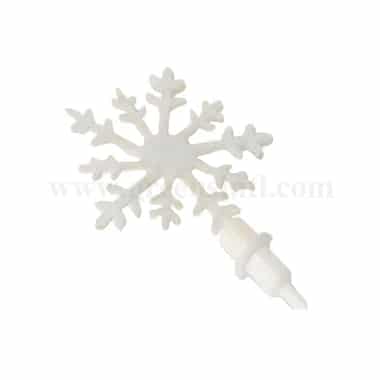 GREENS CHOICE Christmas Cake Topper- Snow Flake 50 mm-10 pcs