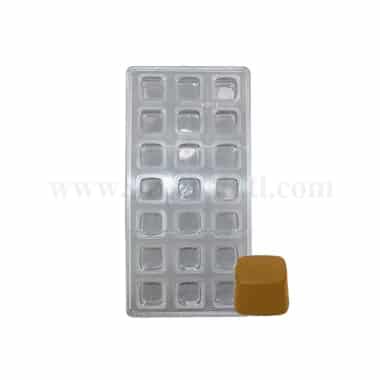 GREENS CHOICE Square Chocolate Mould (curved edge)