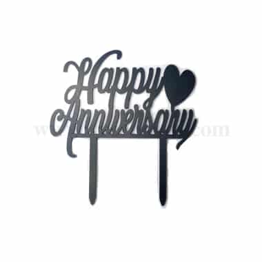 GREENS CHOICE Cake Topper Happy Anniversary