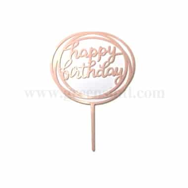 GREENS CHOICE Cake Topper Happy Birthday 100x100 mm