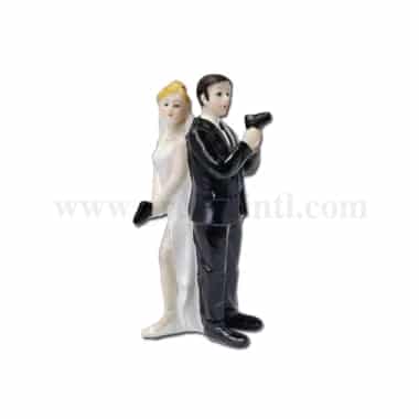 GREENS CHOICE Bride & Groom Cake Topper 60x60x130 mm