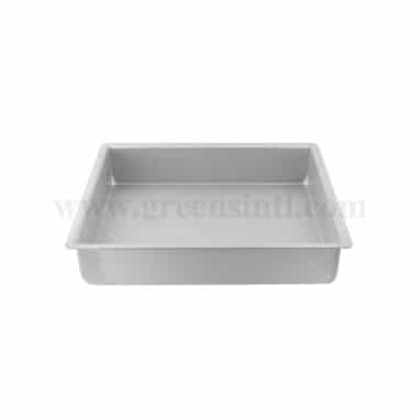 GREENS CHOICE Rectangle Cake Pan Aluminium 12 Inch x 9 Inch x H 4 Inch