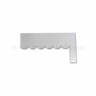 GREENS CHOICE Acrylic Icing Scraper 185x112x2 mm