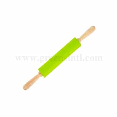 GREENS CHOICE Non-stick Silicone Rolling pin with Wooden Handle D 65 mm x L 280 mm