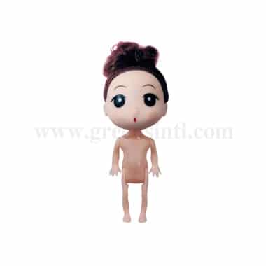 GREENS CHOICE Cute Doll Topper Full Body Brown Hair 120 mm