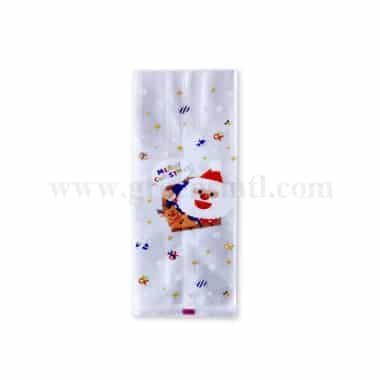 GREENS CHOICE Cookie Bag Christmas -Santa & Decorations 85x220+60 mm-100 Pcs