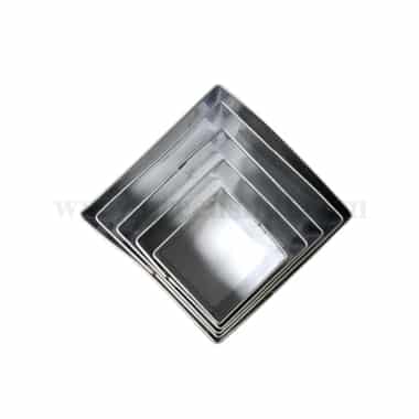 GREENS CHOICE Plain Square Cutter Set of 5