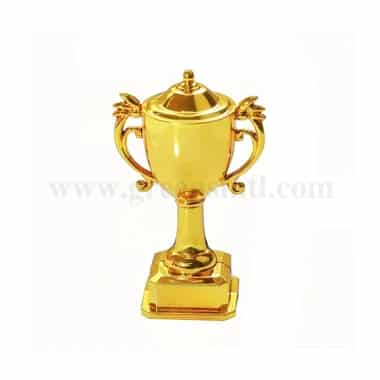 GREENS CHOICE Cake Topper Golden Plastic Trophy 77.5x47.5 mm
